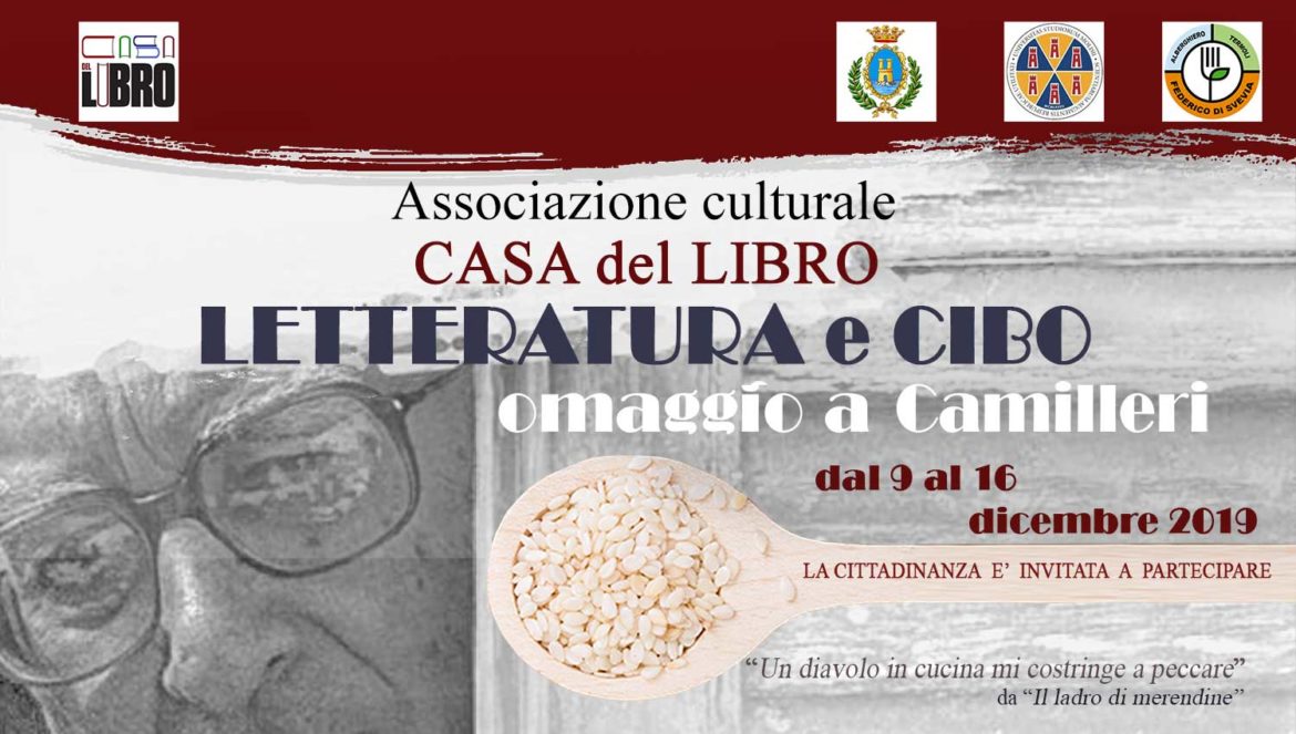 A Termoli una settimana di “Letteratura e Cibo”: omaggio a Camilleri dal 9 al 16 dicembre 2019